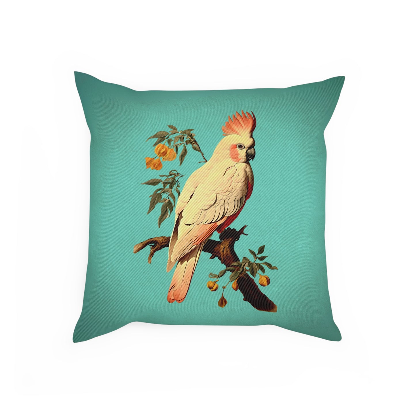 Turquoise Cockatoo Cushion