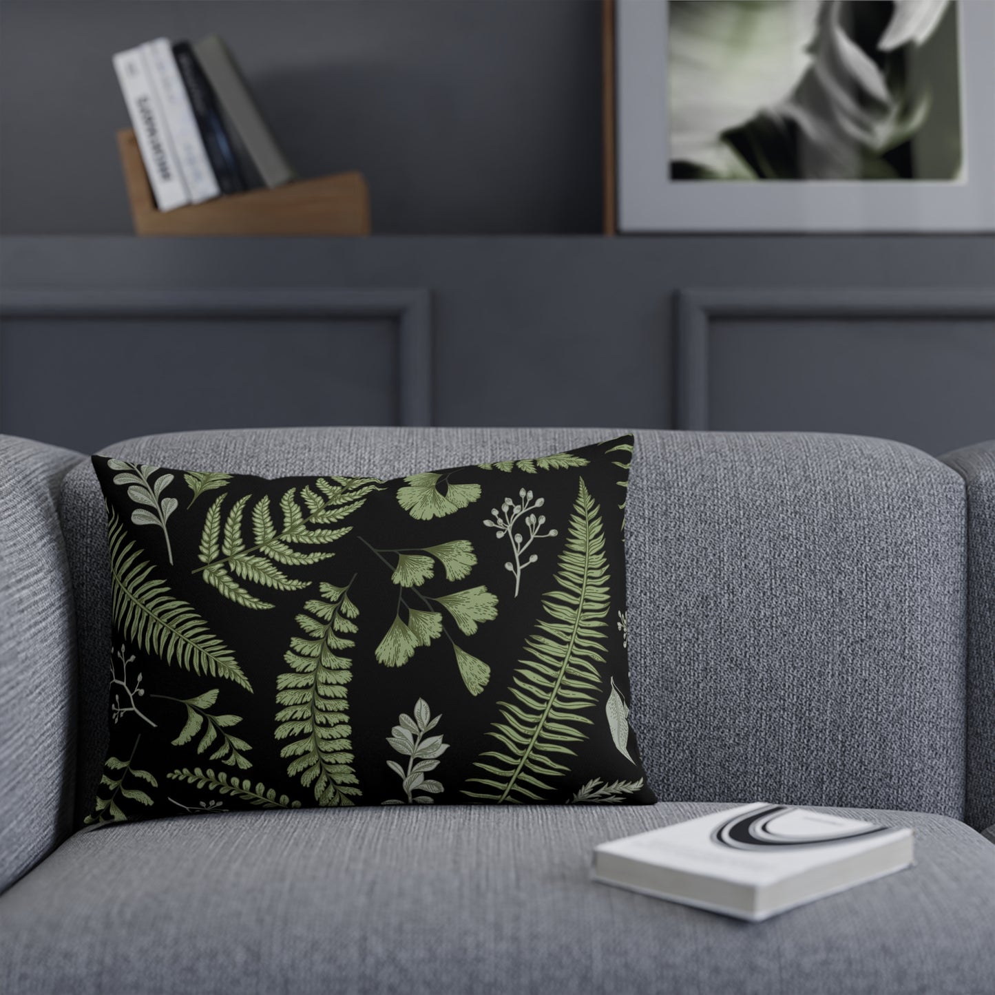 Botanical Fern Throw Pillow