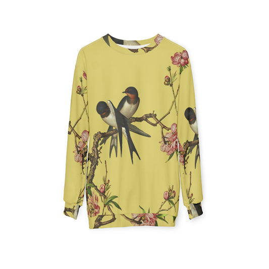 Swallow and Tree Blossom Art Print Sweatshirt