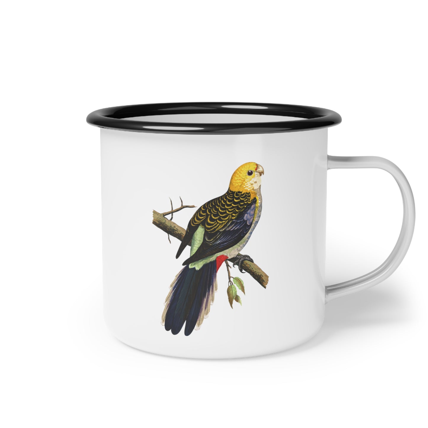 Parakeet Enamel Mug