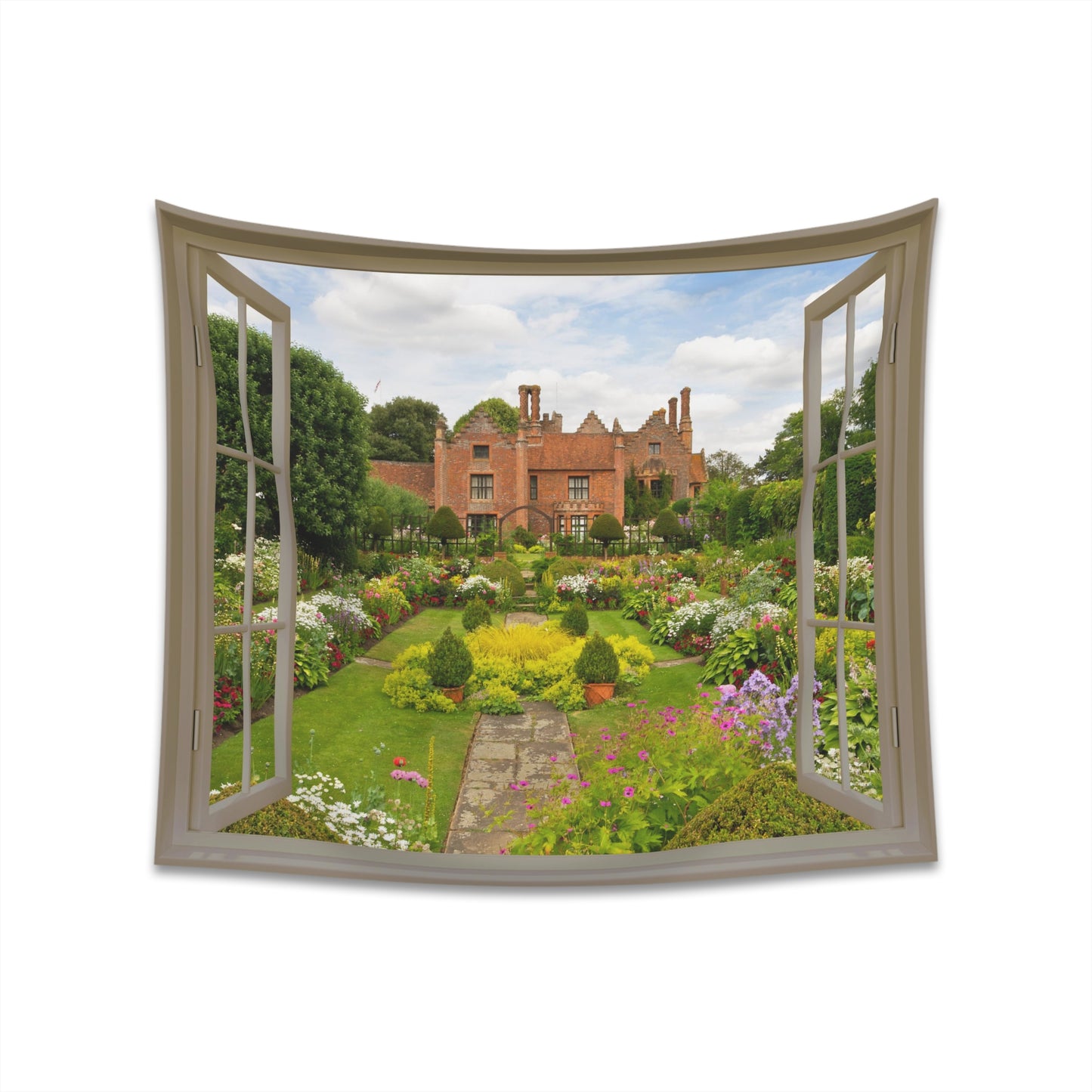 Manor House Garden Wall Tapestry
