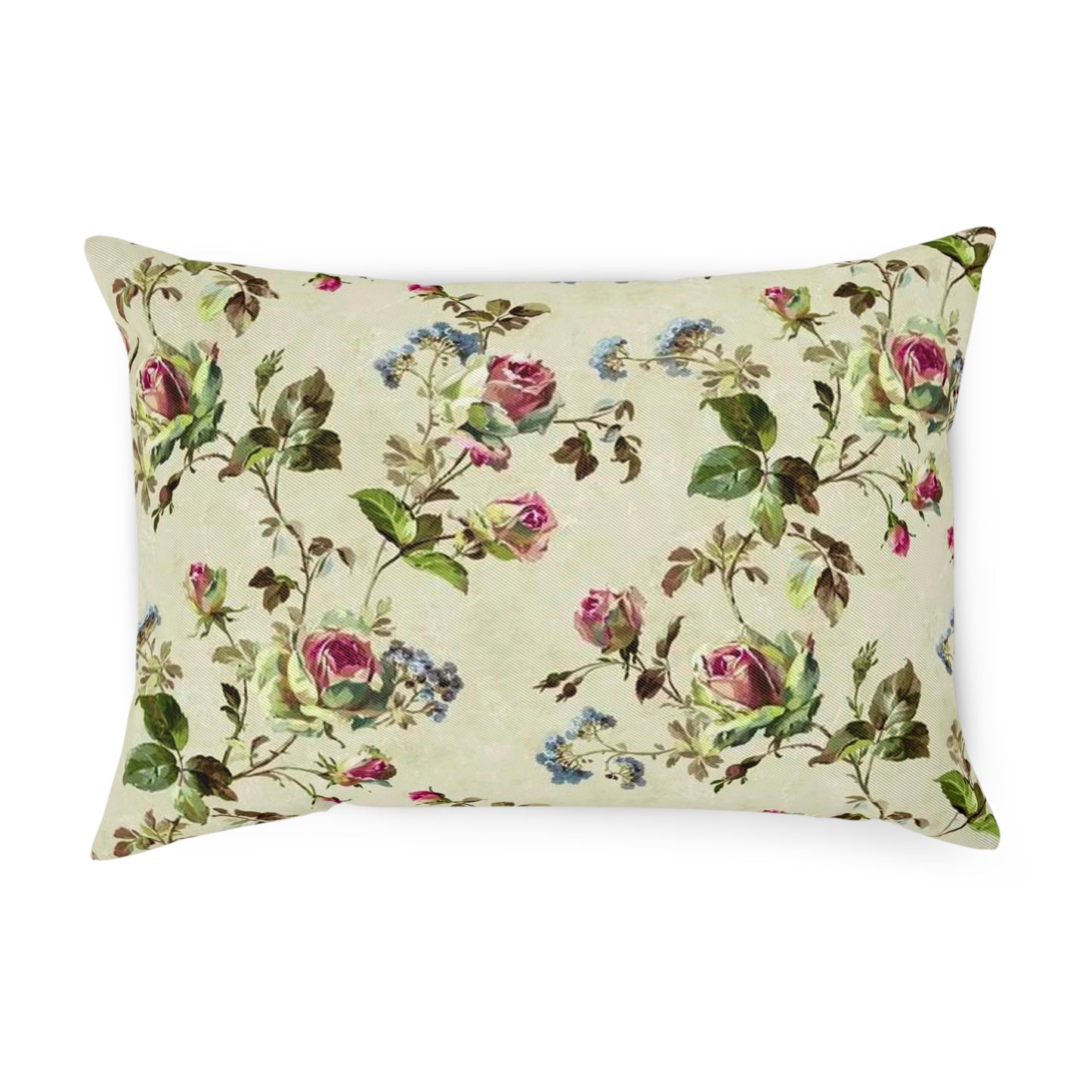 Delicate Rose Garden Floral Cushion