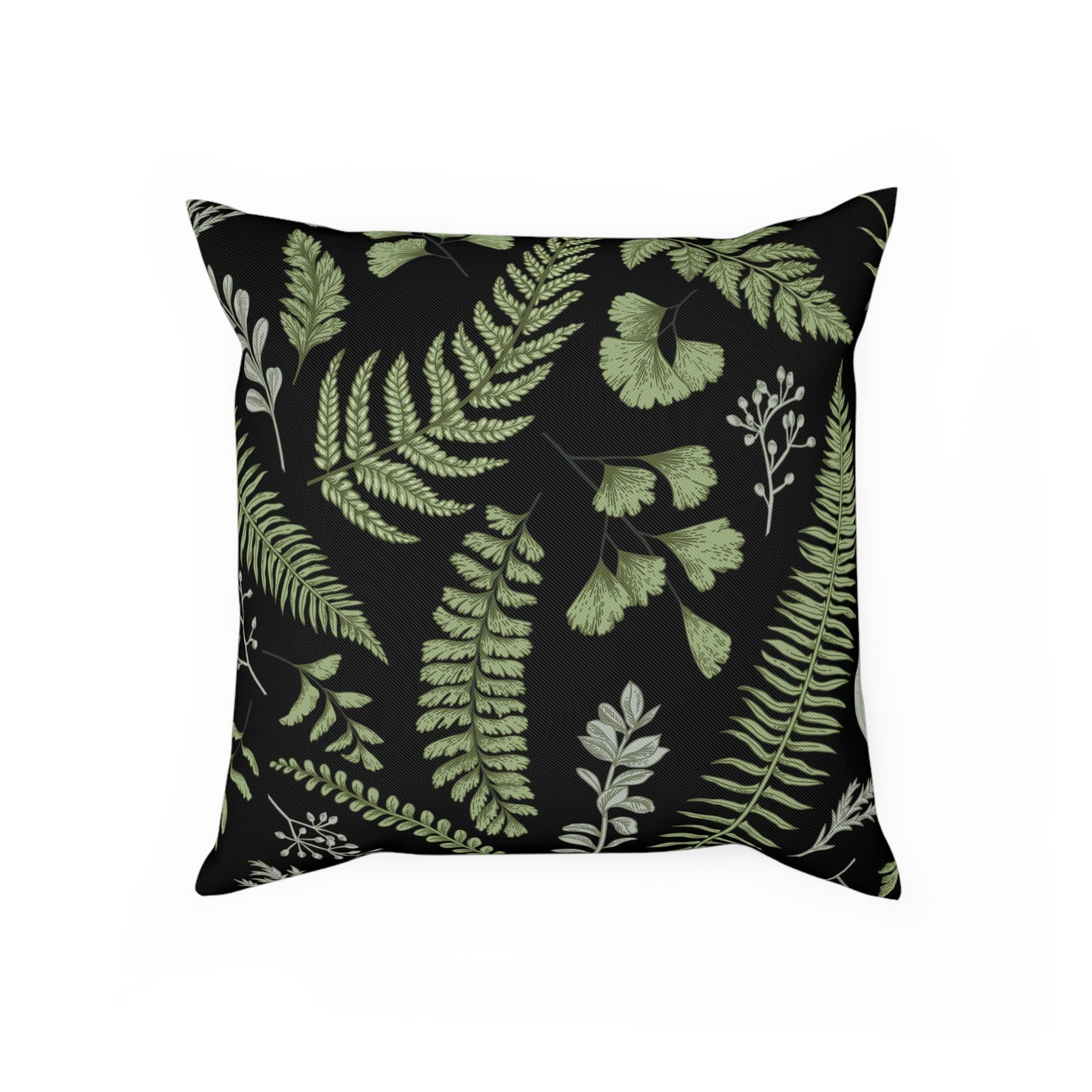 Botanical Fern Throw Pillow