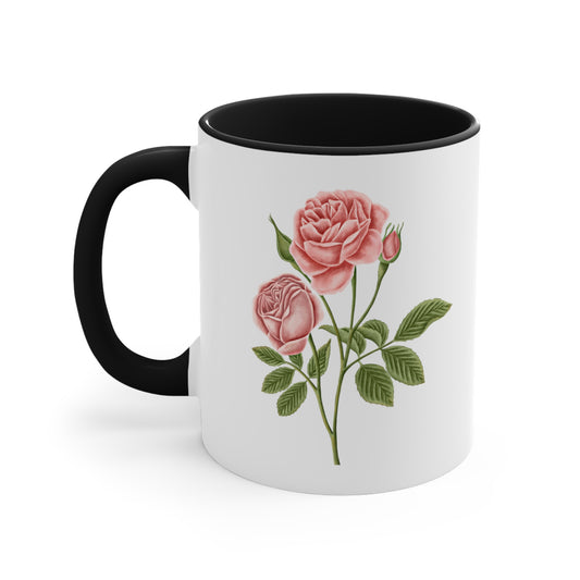 Pink Rose Ceramic Mug