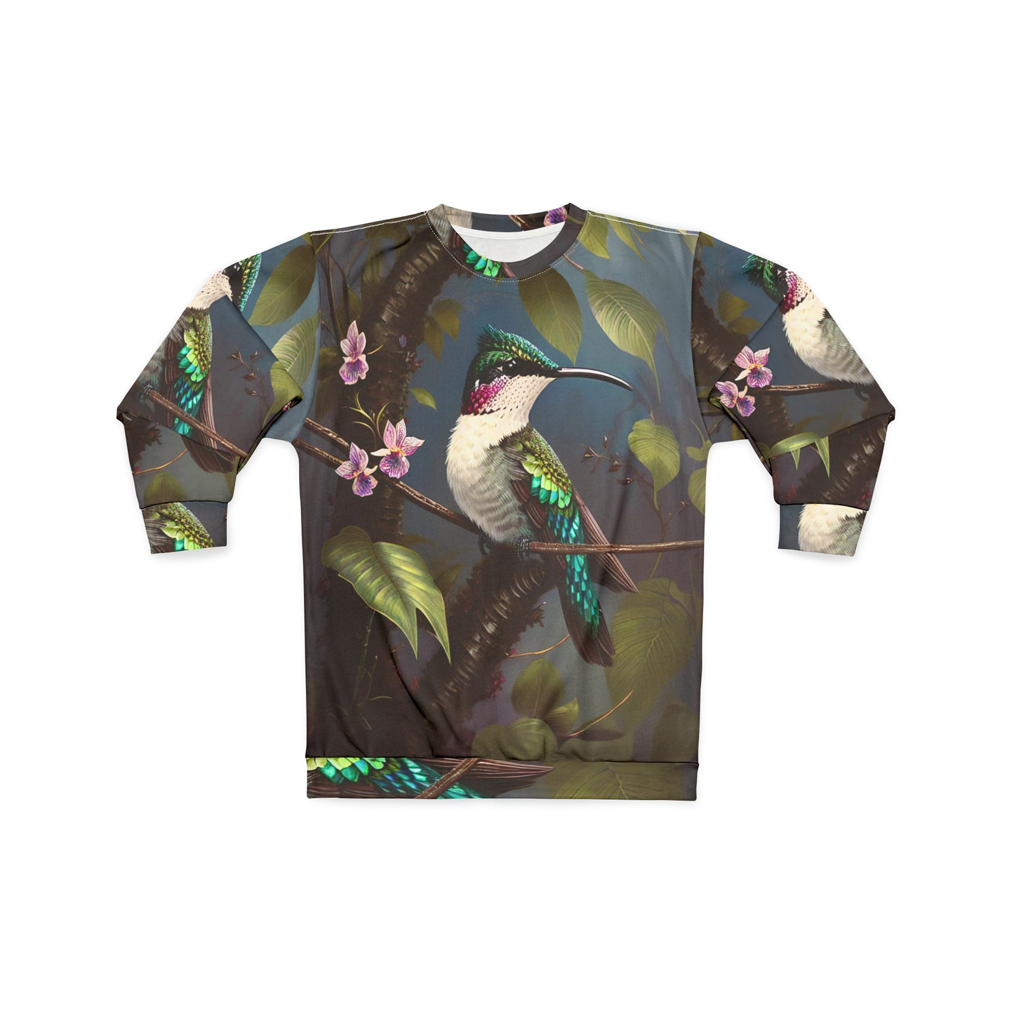 Tropical Hummingbird Art Print Sweatshirt