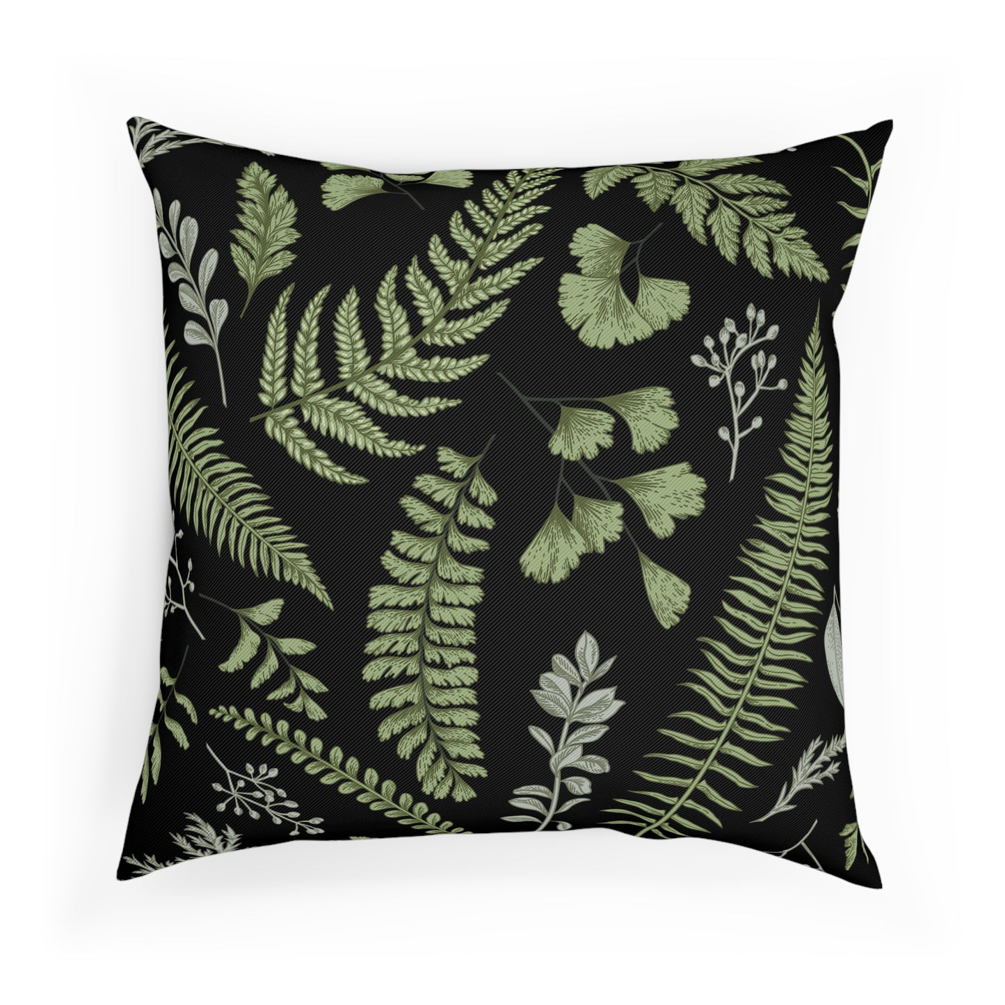 Botanical Fern Throw Pillow