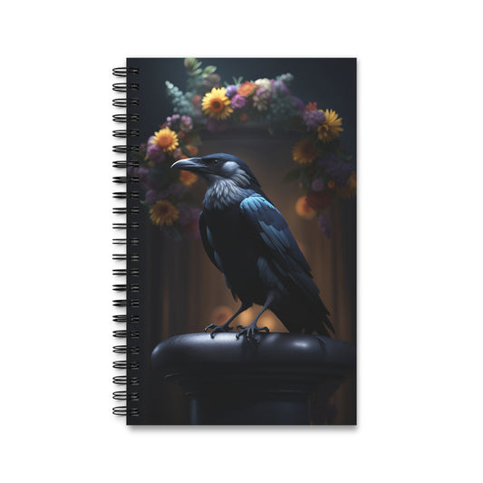 Majestic Crow Spiral Journal