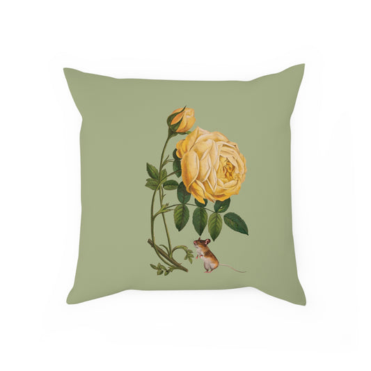 Yellow Rose Mouse Cushion