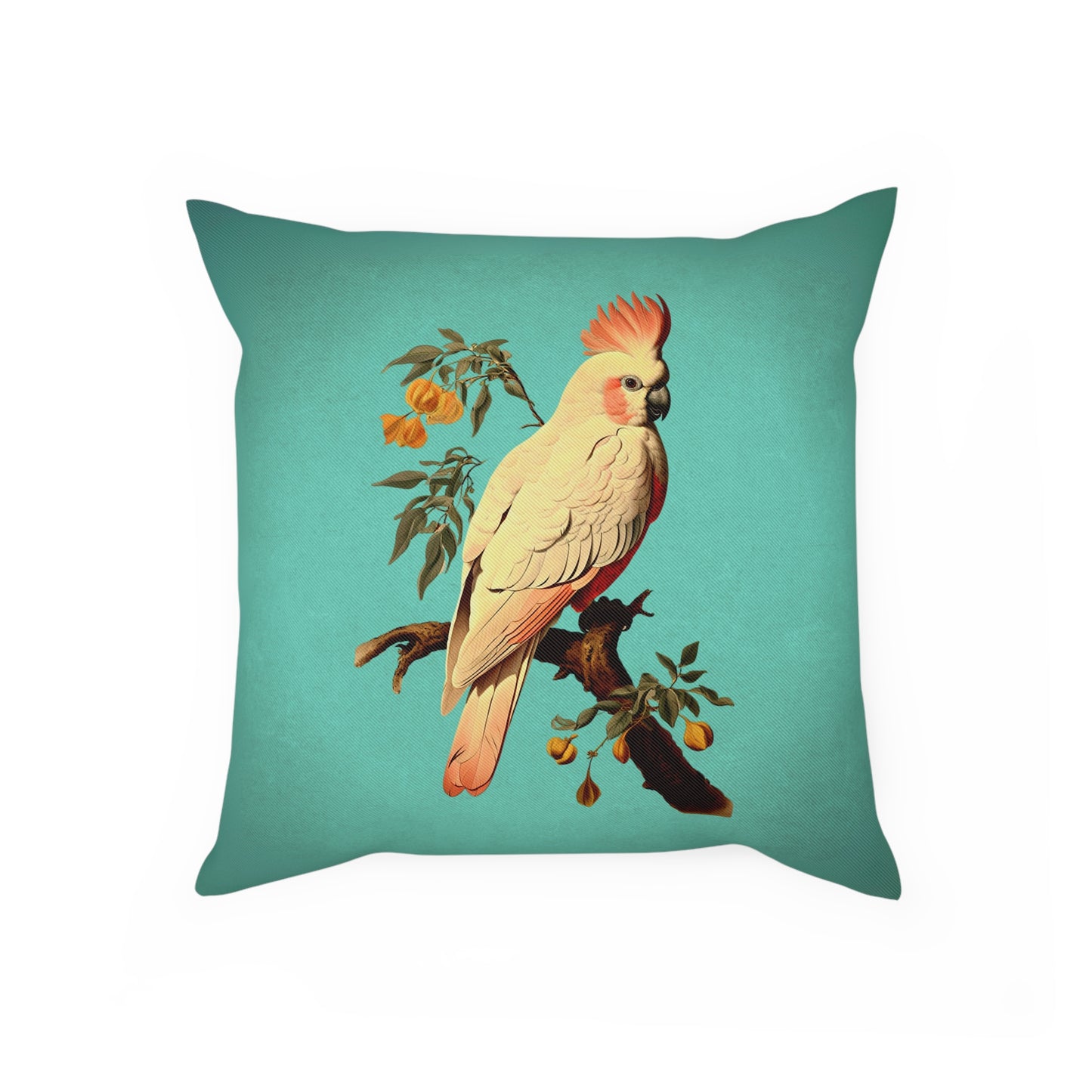 Turquoise Cockatoo Cushion