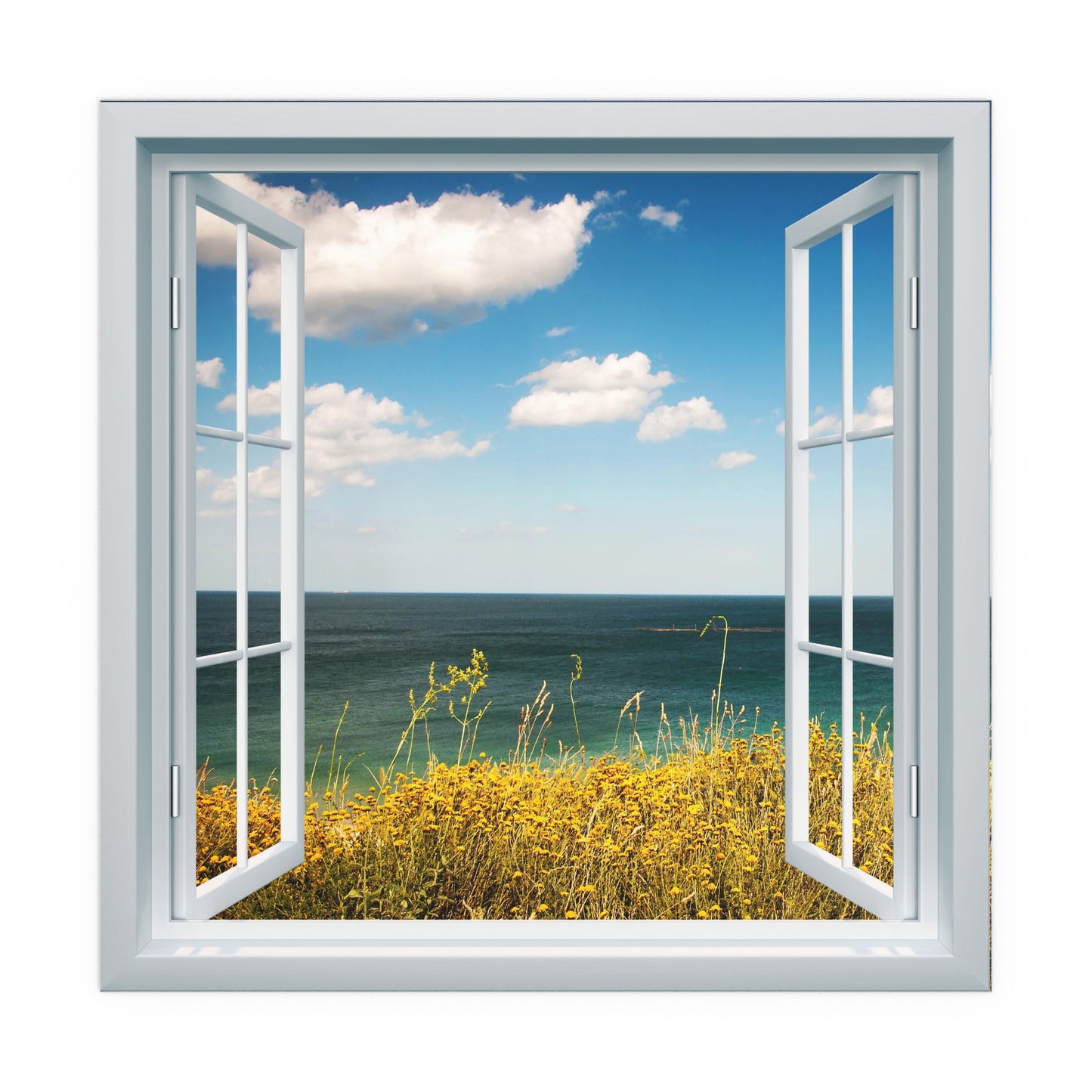 Calm Sea Window Poster