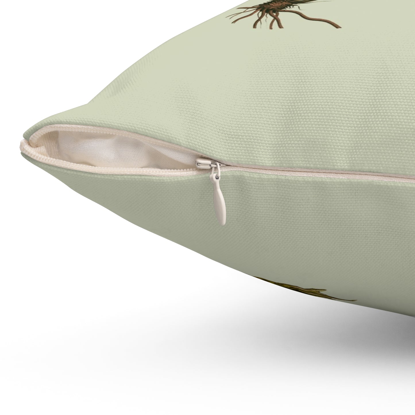 Frog and Water Lily Green Polyester Cushion