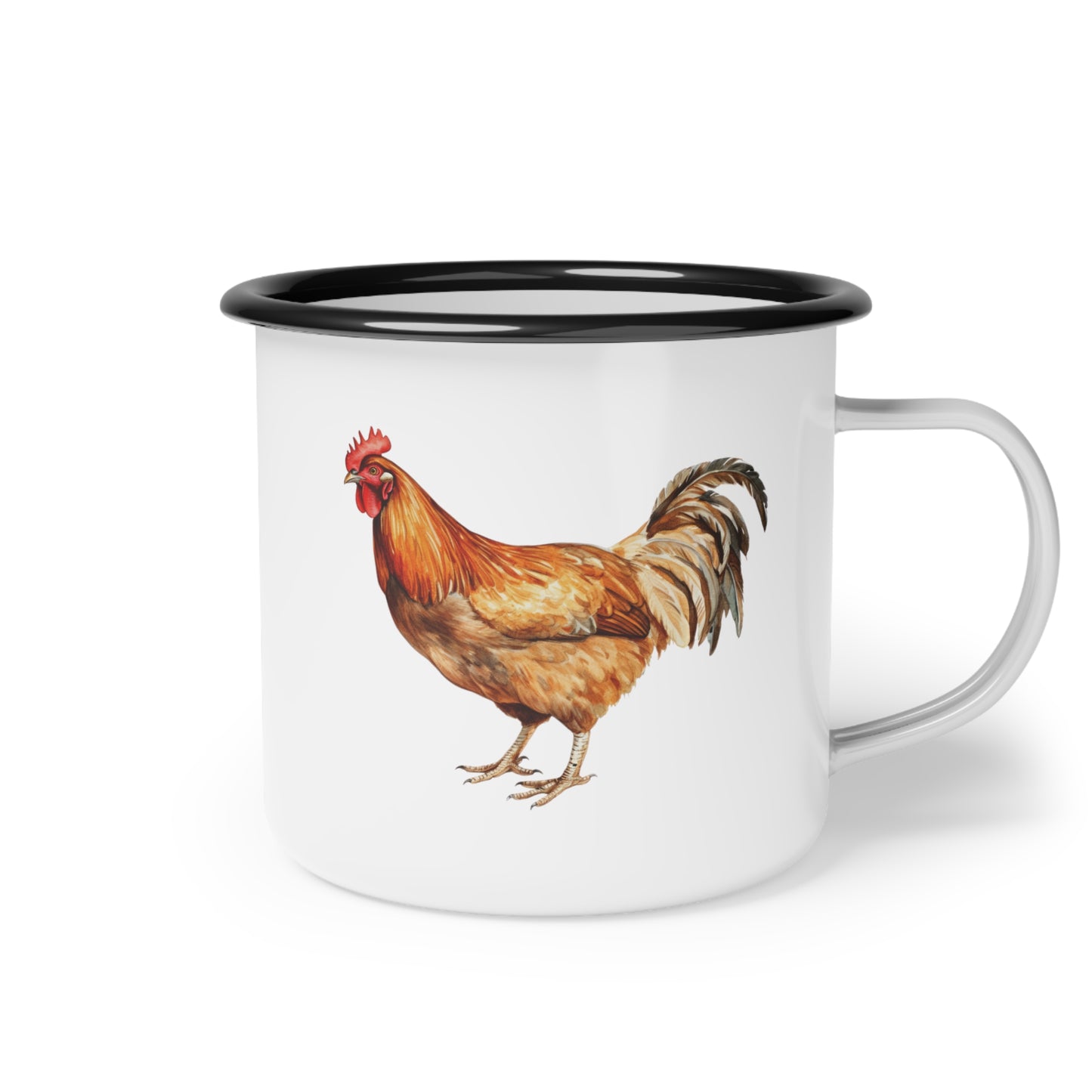 Chicken Enamel Mug
