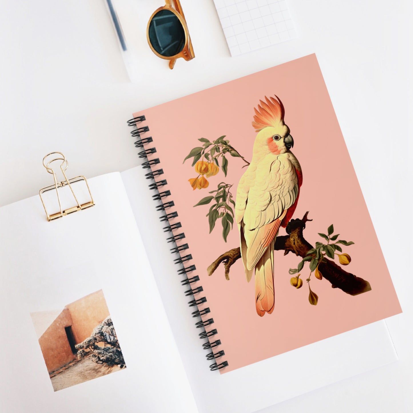 Pink Cockatoo Spiral Notebook