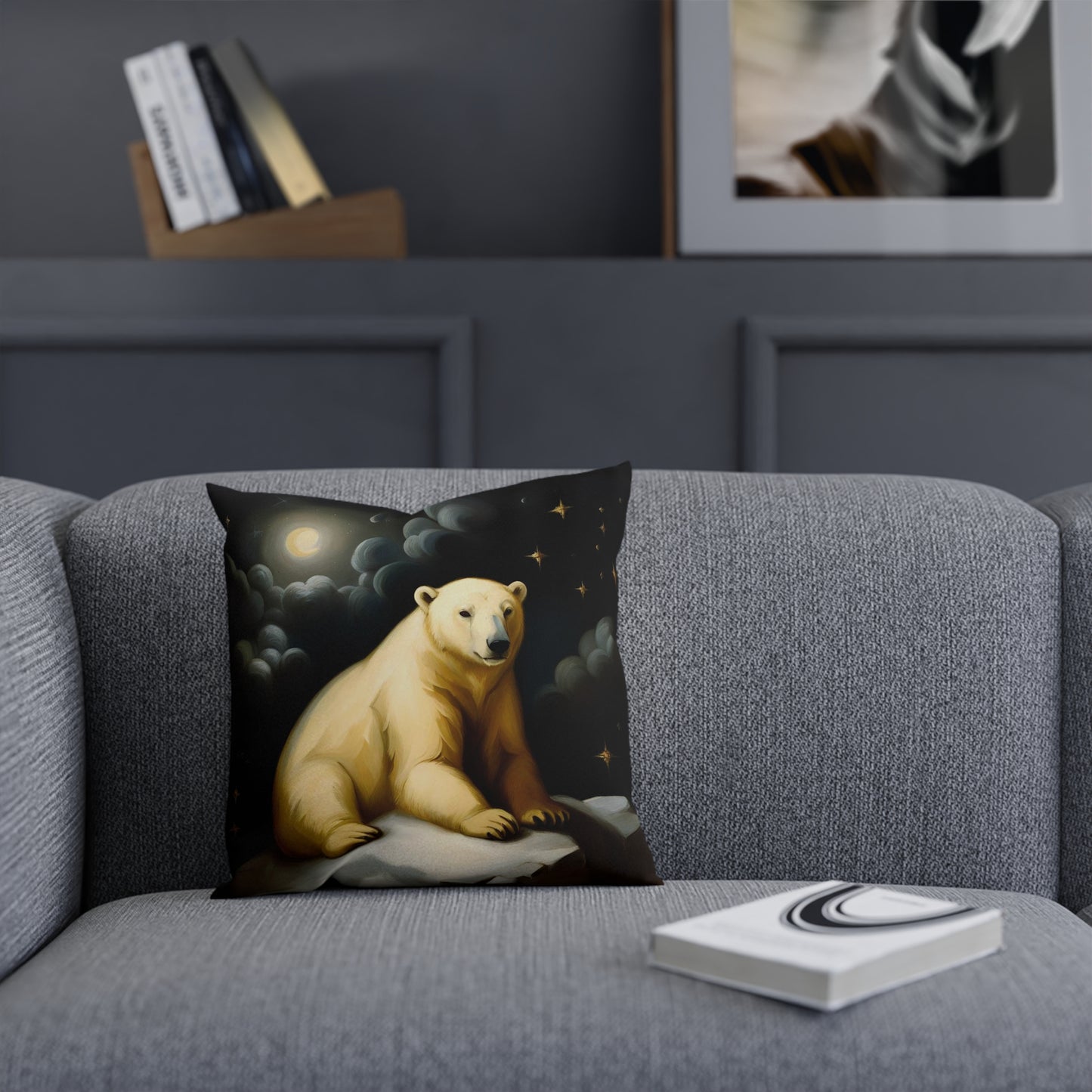 Polar Bear Nursery Throw Pillow