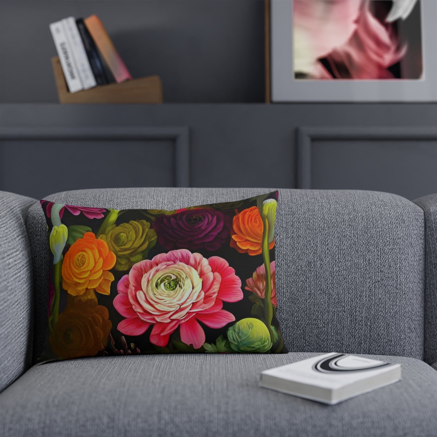 Dreamy Ranunculus Floral Cushion