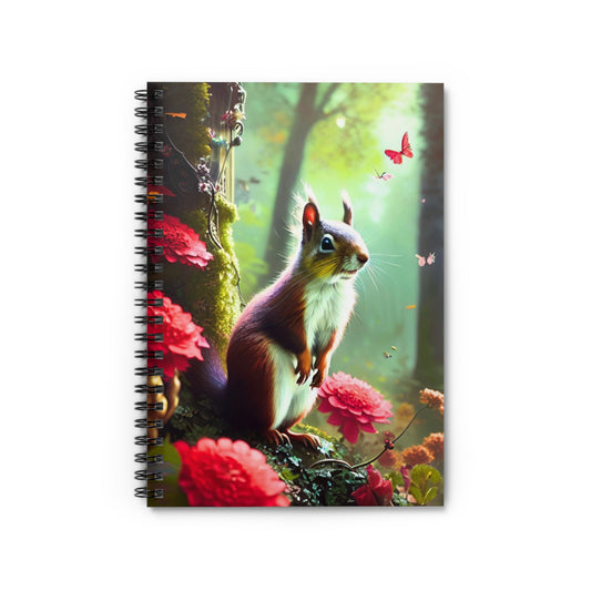 Red Squirrel Spiral Notebook