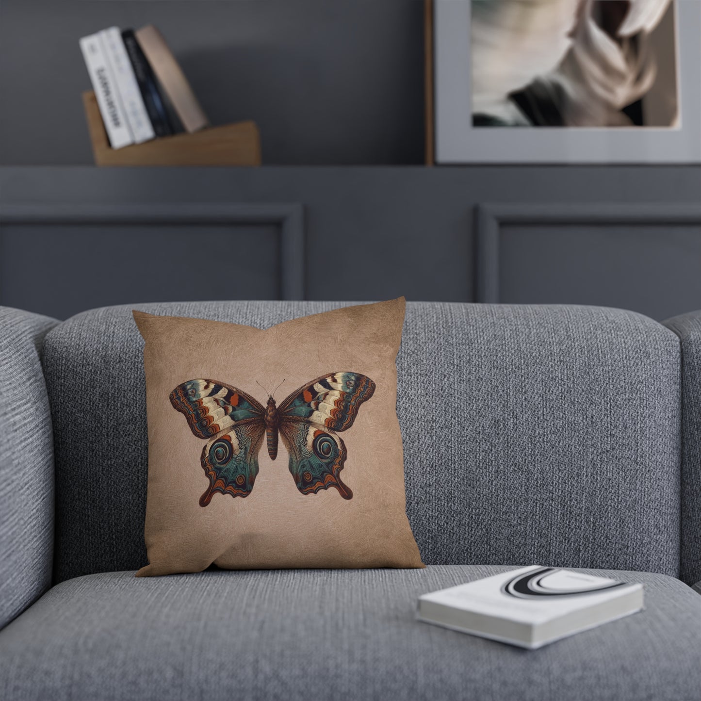 Vintage Boho Butterfly Cushion