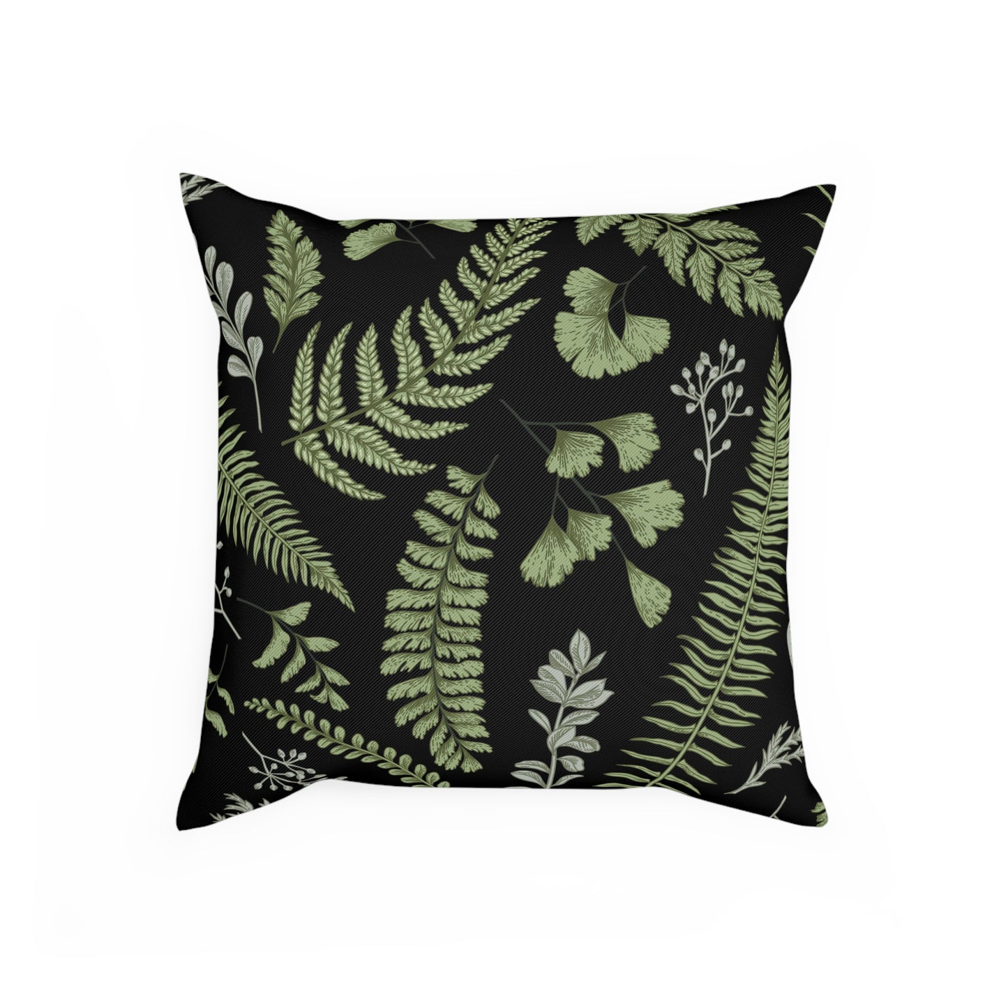 Botanical Fern Throw Pillow