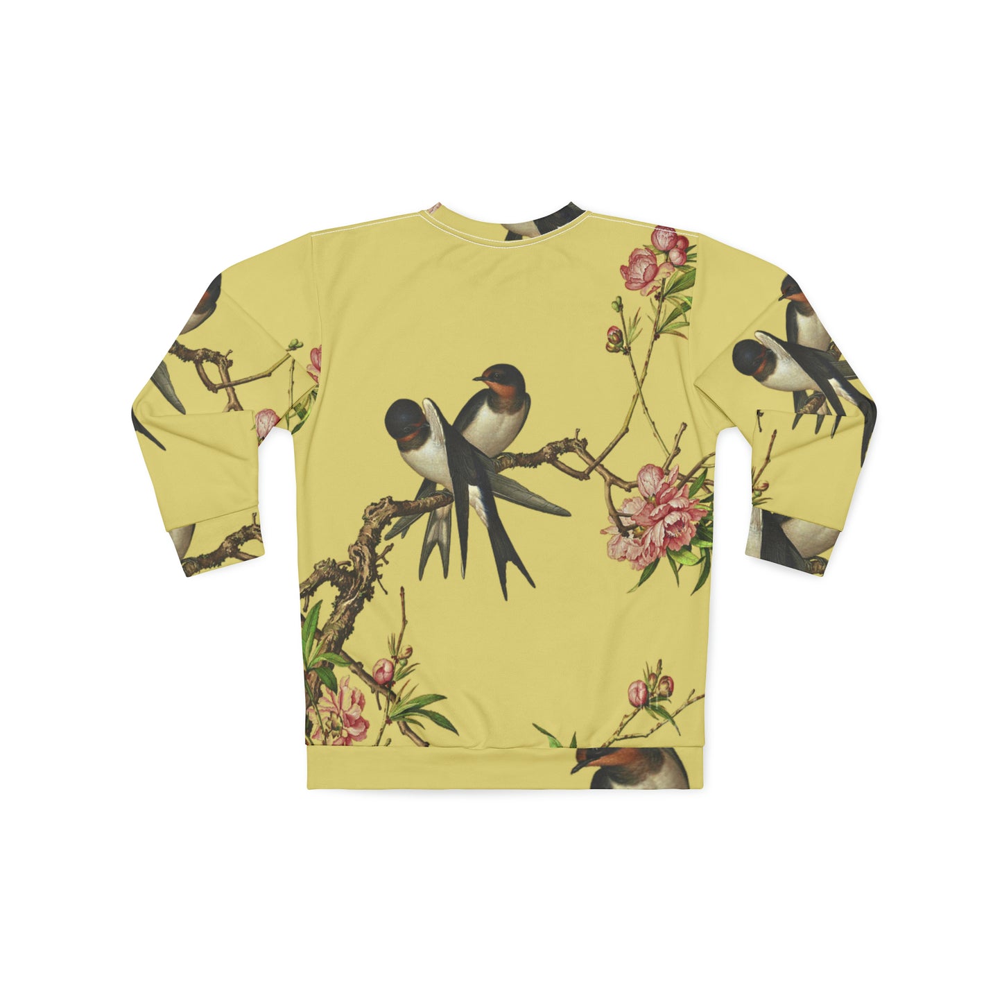 Swallow and Tree Blossom Art Print Sweatshirt