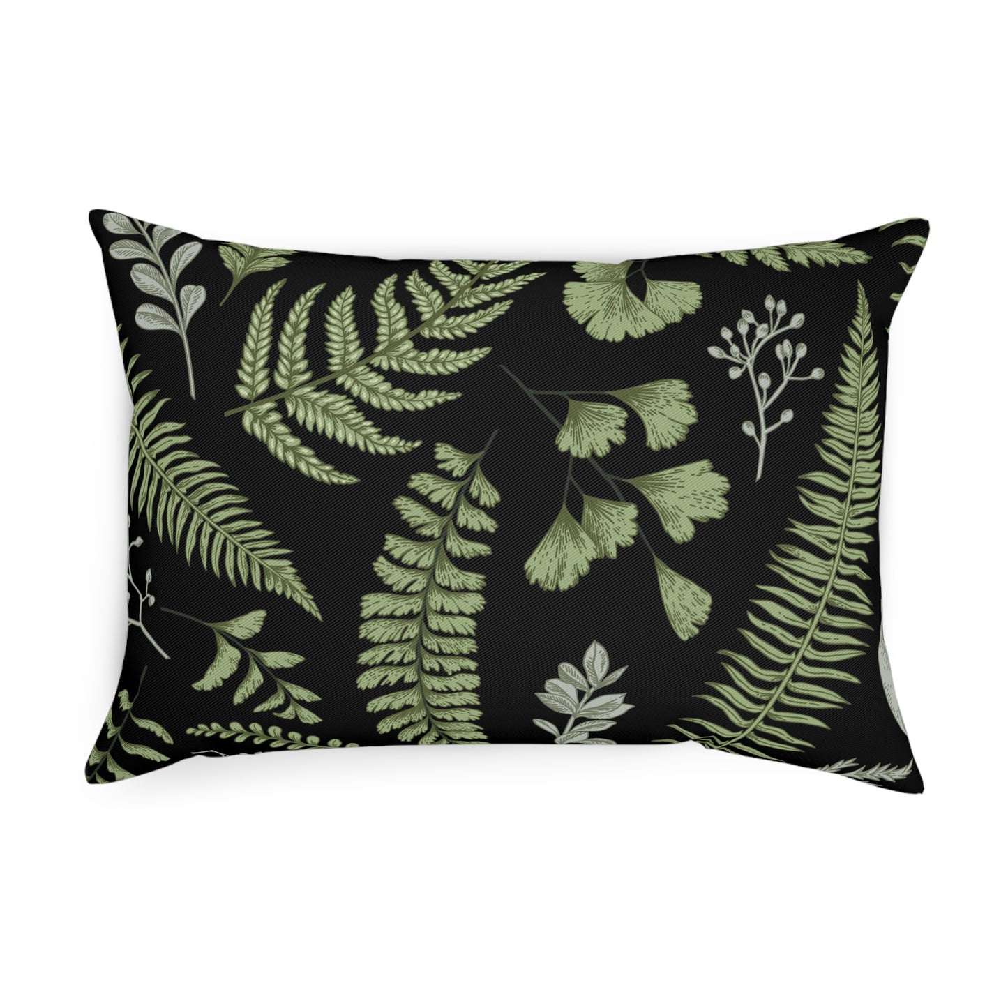 Botanical Fern Throw Pillow