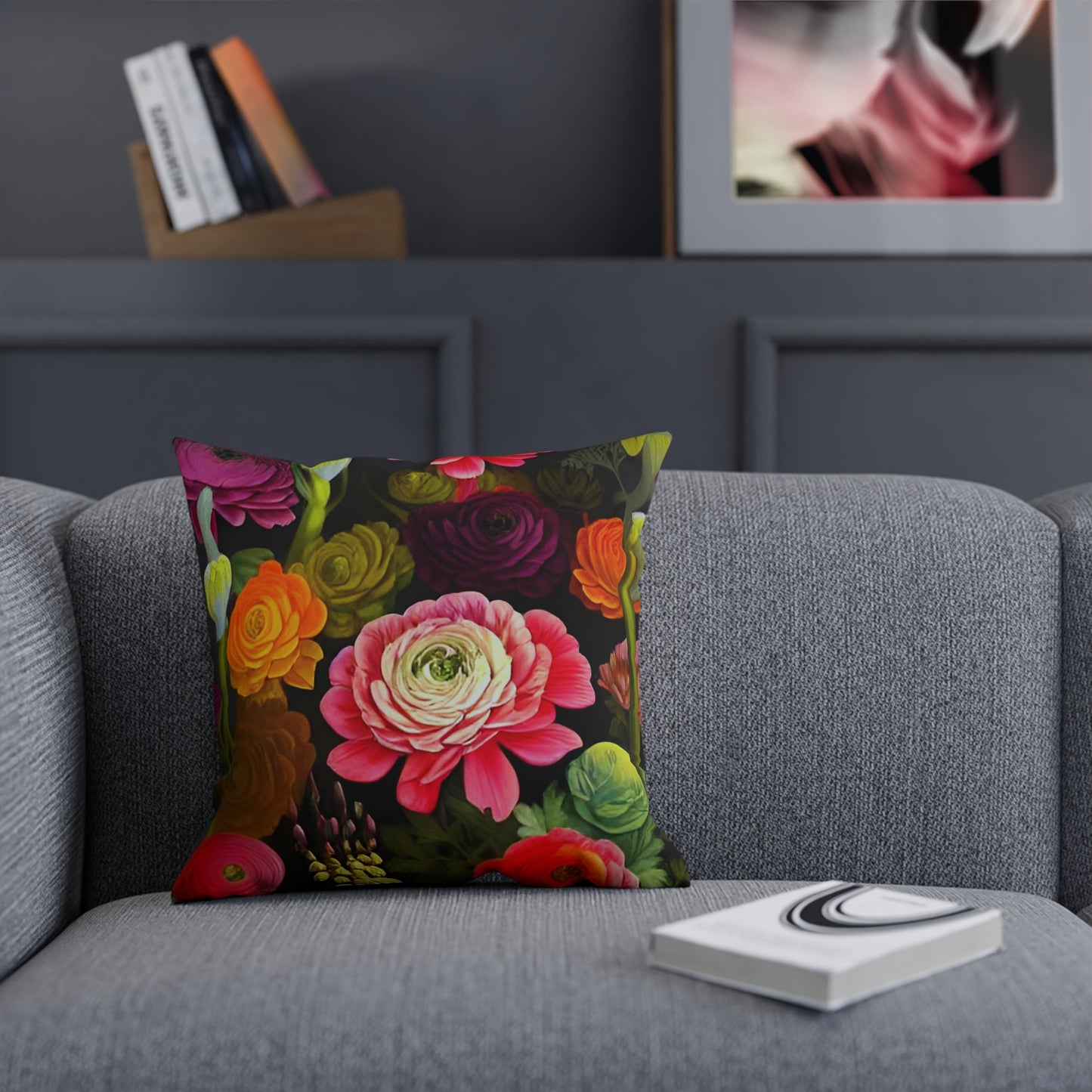 Dreamy Ranunculus Floral Cushion