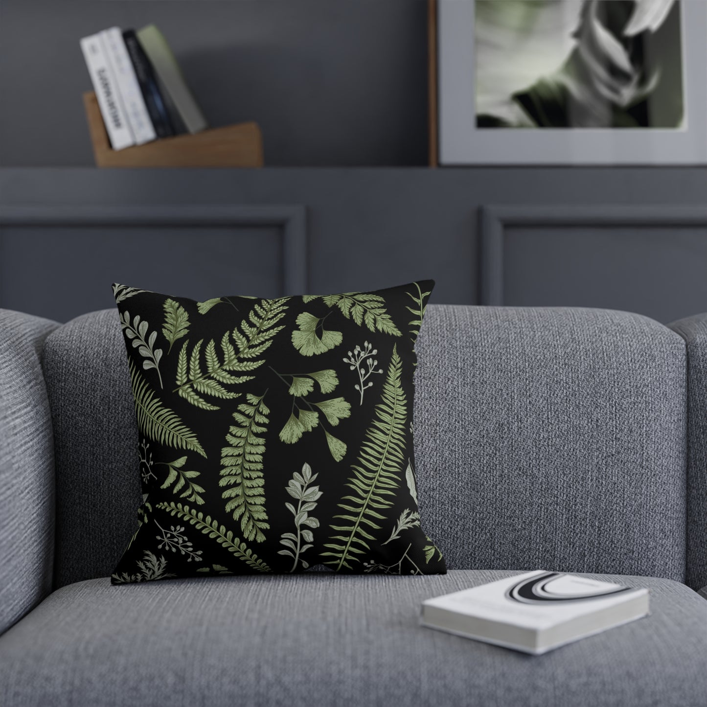 Botanical Fern Throw Pillow