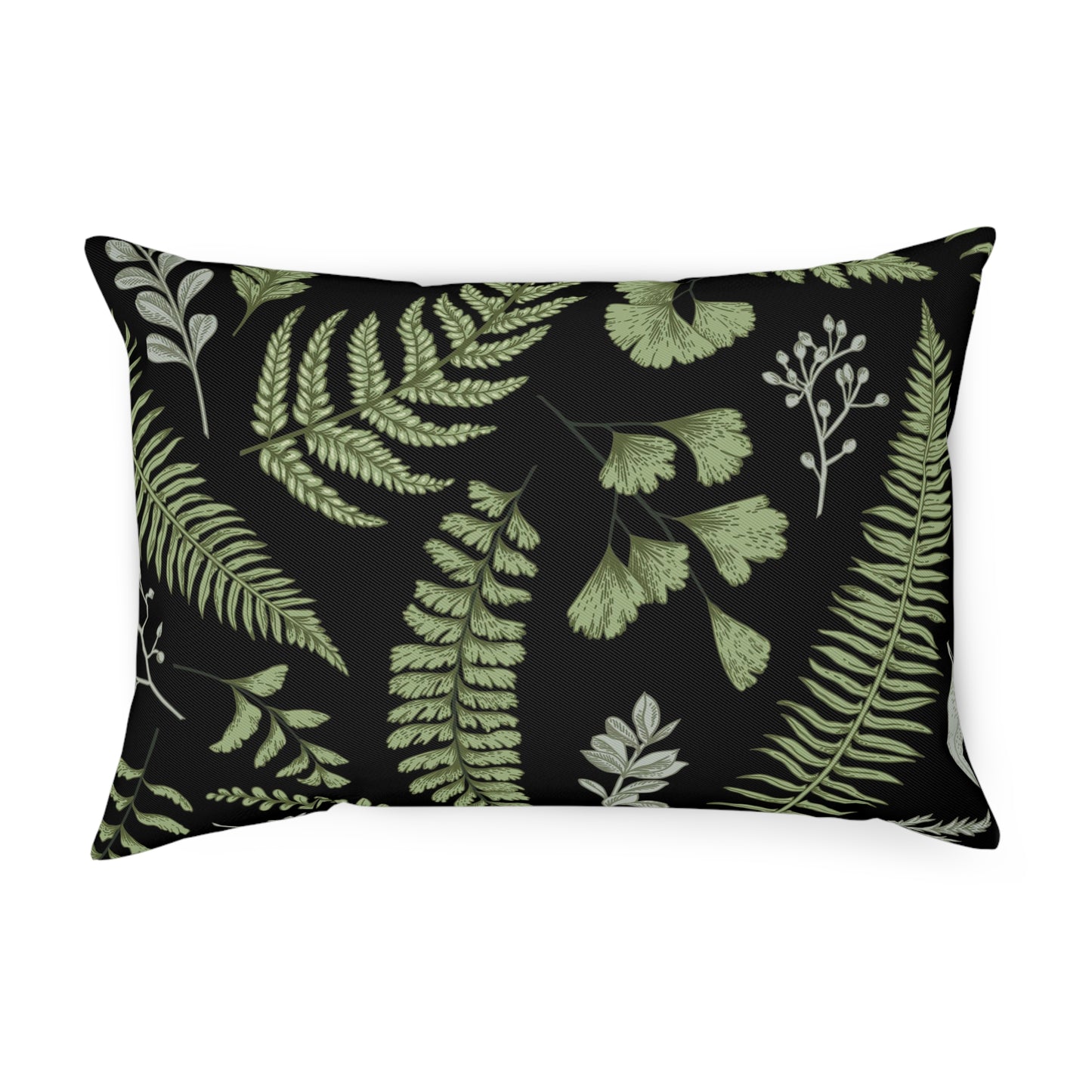 Botanical Fern Throw Pillow