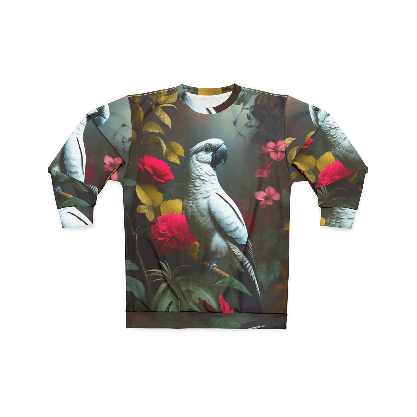Tropical Cockatoo Art Sweatshirt