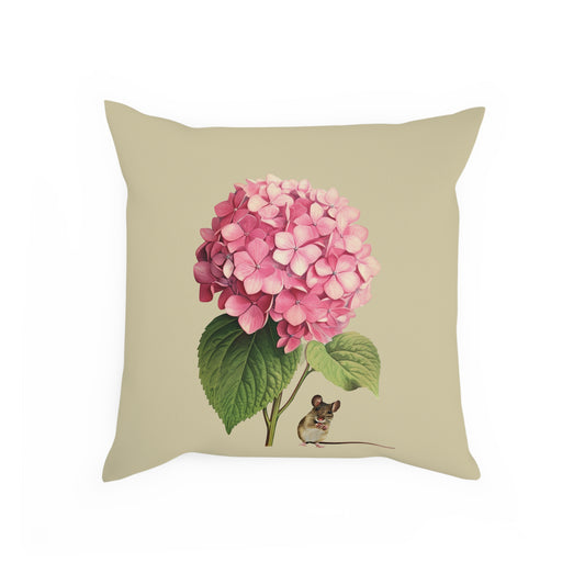 Pink Hydrangea Mouse Cushion