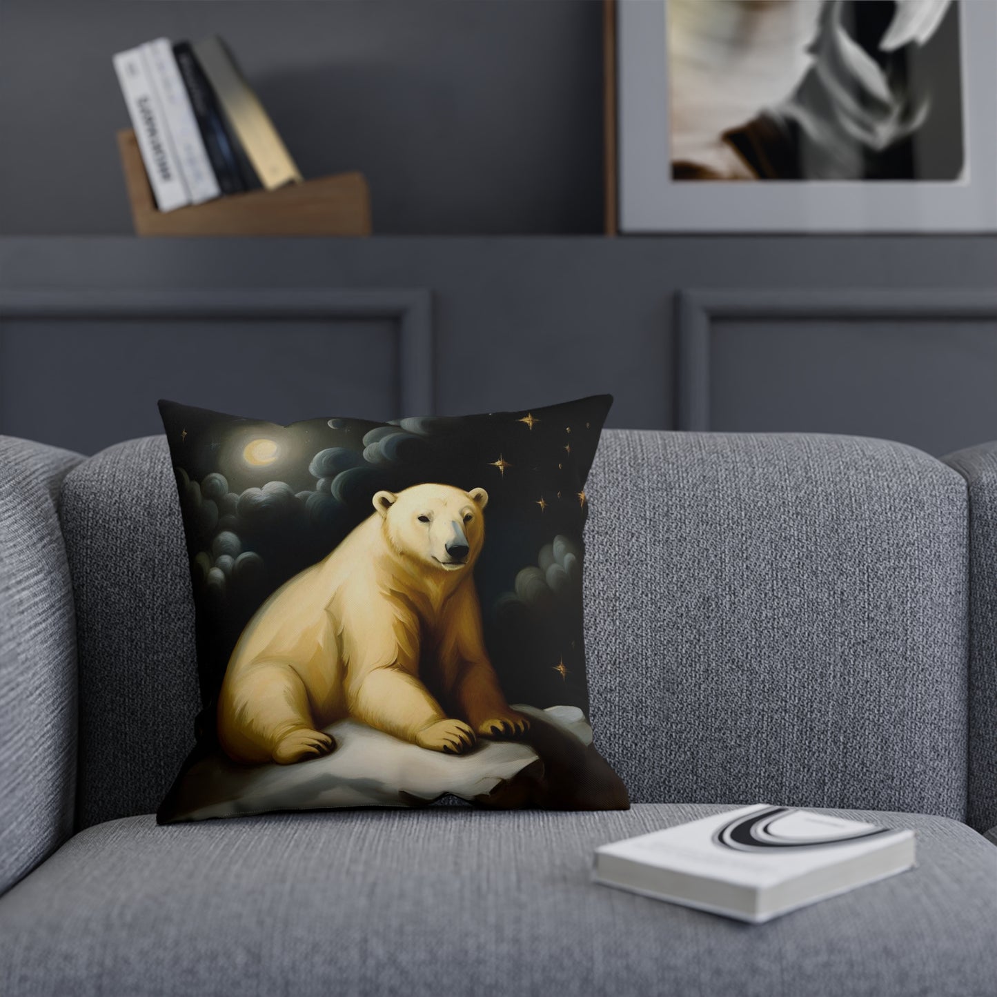 Polar Bear Nursery Throw Pillow