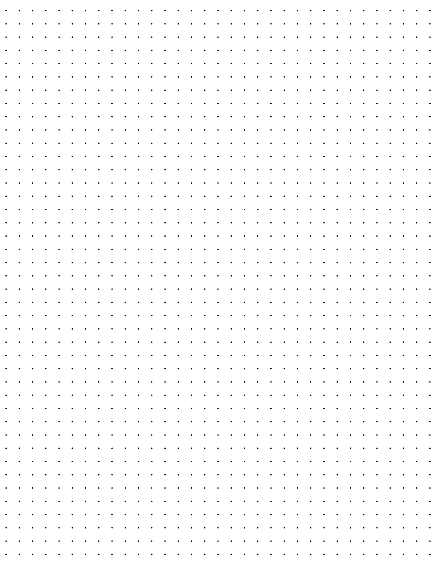 KDP 5mm Dot Grid Interior 8.5" x 11" Digital Download Paper 110 Pages