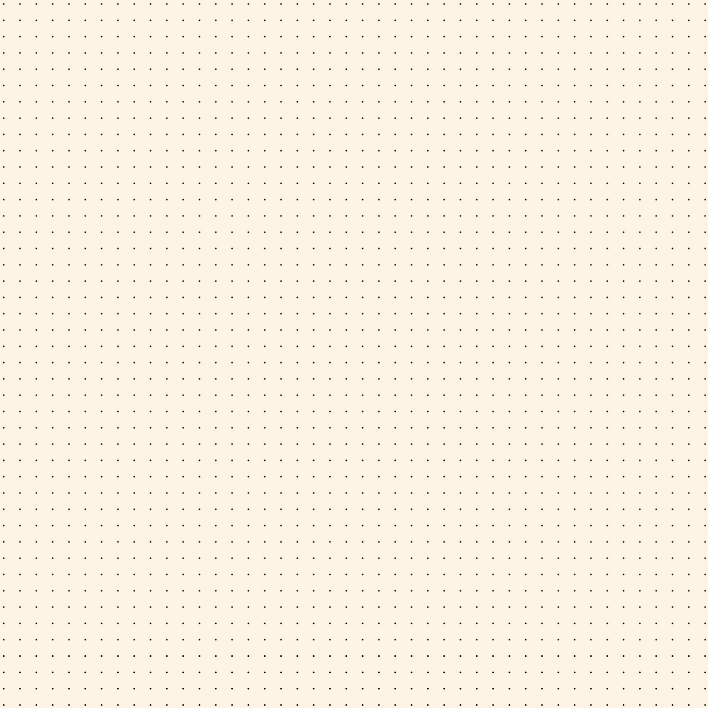 Vintage Aged Paper Floral Square Dot Grid Notebook