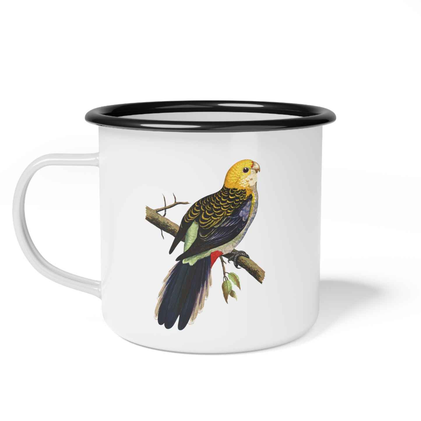 Parakeet Enamel Mug