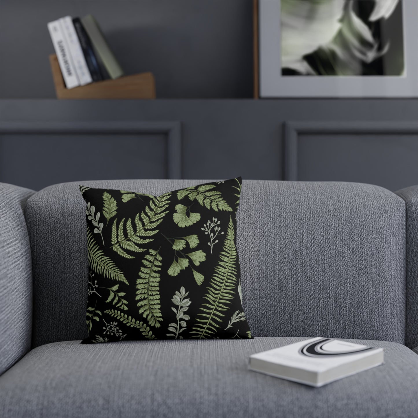 Botanical Fern Throw Pillow