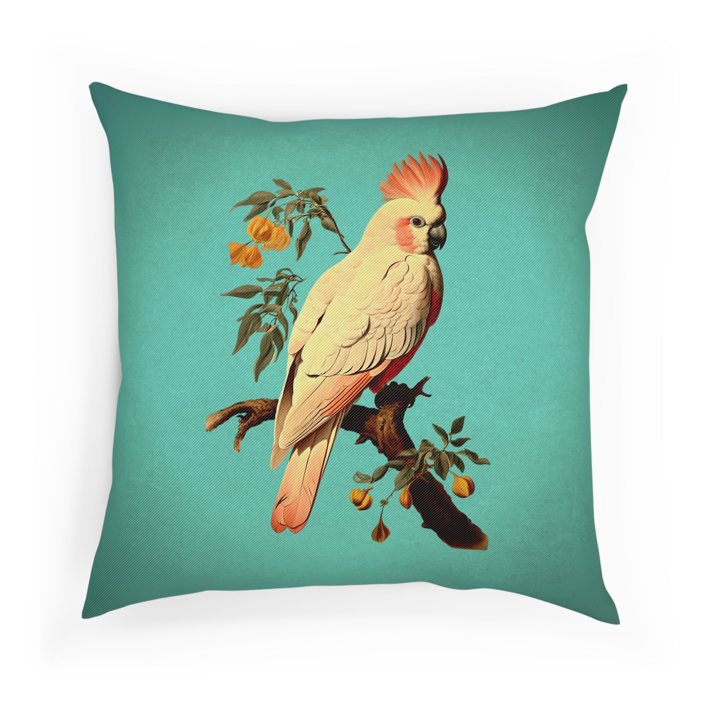 Turquoise Cockatoo Cushion