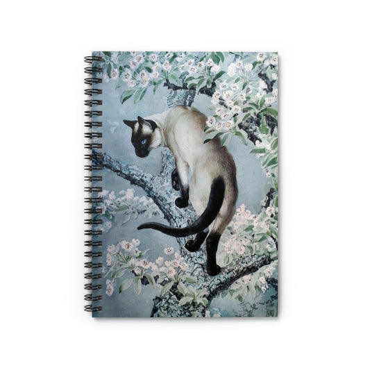 Siamese Cat Art Print Spiral Notebook
