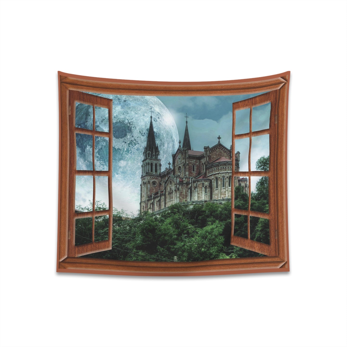 Moon Castle Wall Tapestry